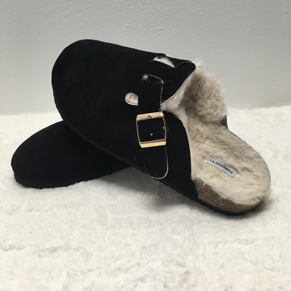 Forever 21 Fur-Lined Clog - Picture 1 of 3